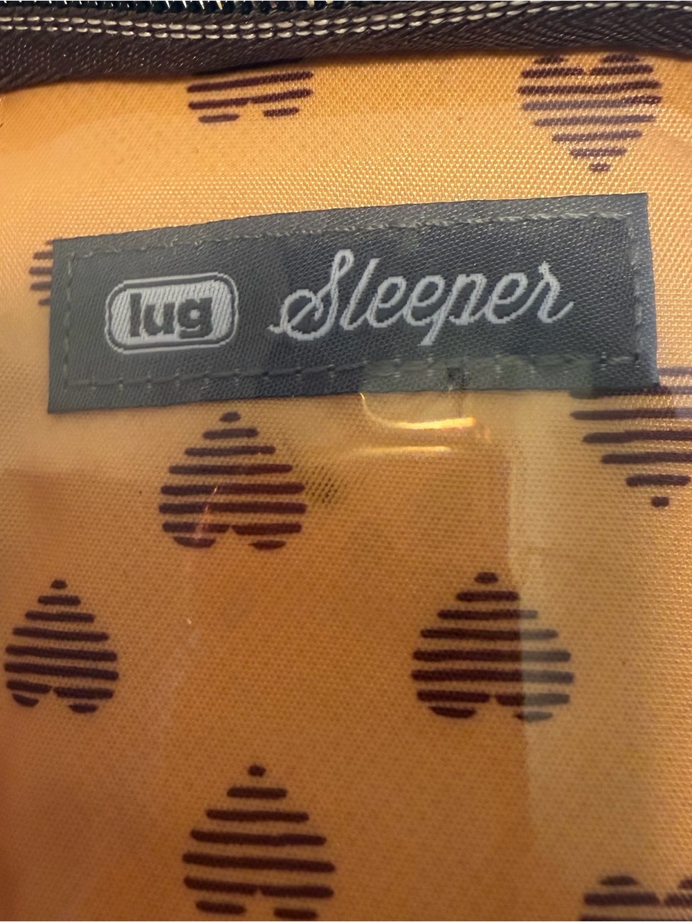 lug Sleeper Leopard Quilted Make Up Brush Zipped Case- Brown - Picture 4 of 10